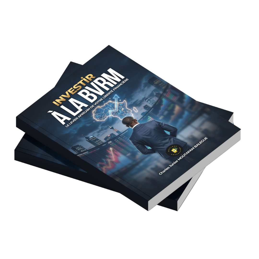 Investir à la BRVM – pile de livres
